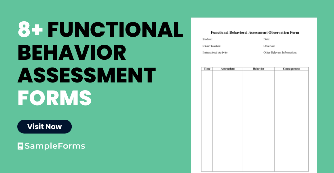 functional behavior assessment form