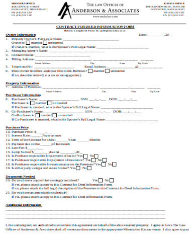 general contract deed form