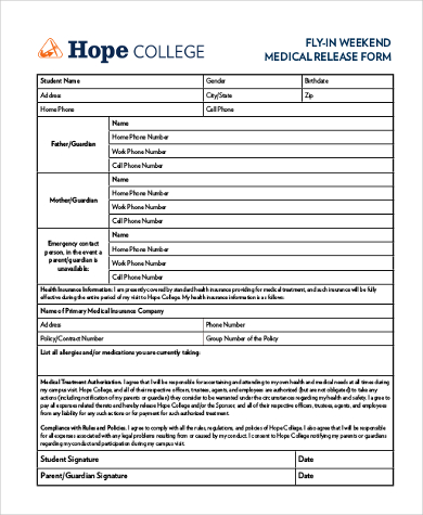 general medical release form pdf