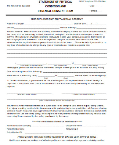 general parent consent form
