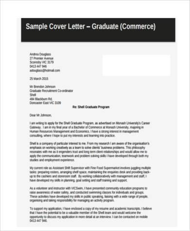 cover letter for graduate teacher