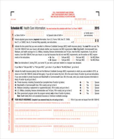health care penalty tax form