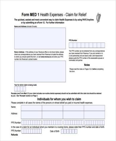health care tax form in pdf