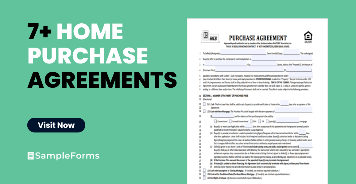 home purchase agreement