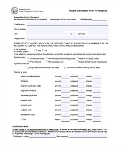 hospital project proposal sample