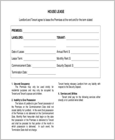 FREE 7+ Sample Lease Rental Agreement Forms in PDF | MS Word