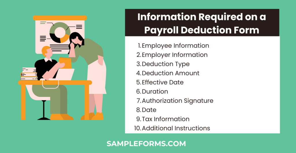 information required on a payroll deduction form 1024x530