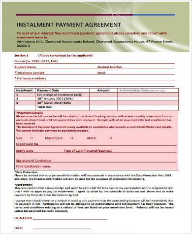 FREE 9+ Sample Installment Contract Forms in PDF | MS Word