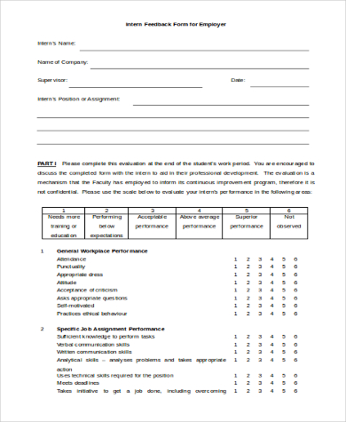 FREE 10+ Sample Feedback Forms in PDF | MS Word | Excel