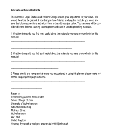 FREE 7+ Sample Contract Forms in MS Word | PDF | Excel
