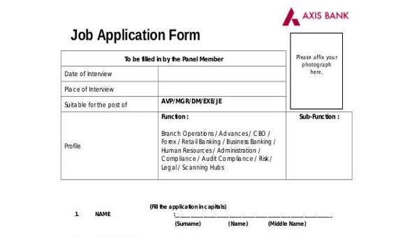 9 Job Application Samples Free Sample Example Format Download - 