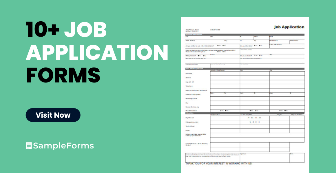 job applications form