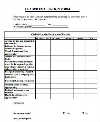 joint assignment leadership evaluation