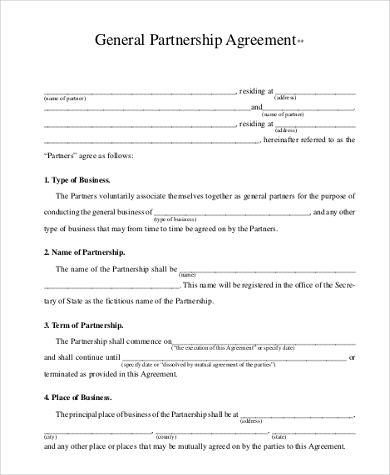 FREE 13+ Partnership Agreement Samples, PDF, MS Word, Google Docs