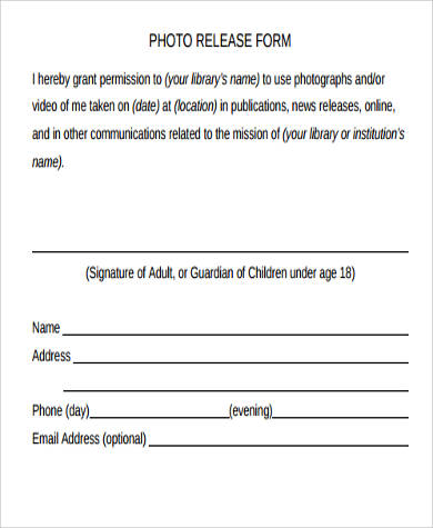 location photo release form