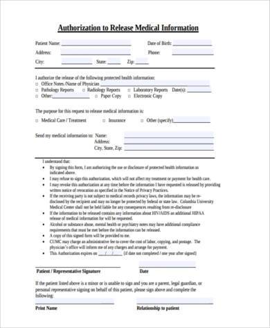 FREE 9+ Sample Medical Permission Forms in PDF | MS Word