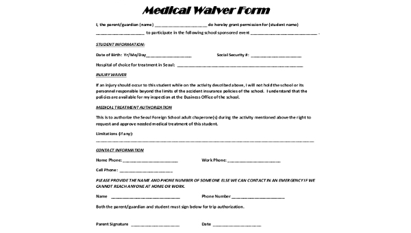 free-10-sample-medical-waiver-forms-in-pdf-ms-word-excel