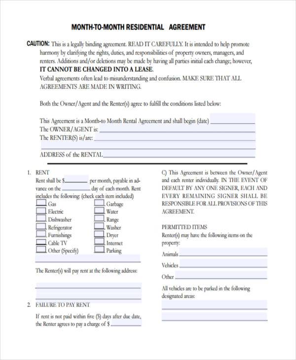 FREE 8 Room Lease Agreement Samples In PDF MS Word