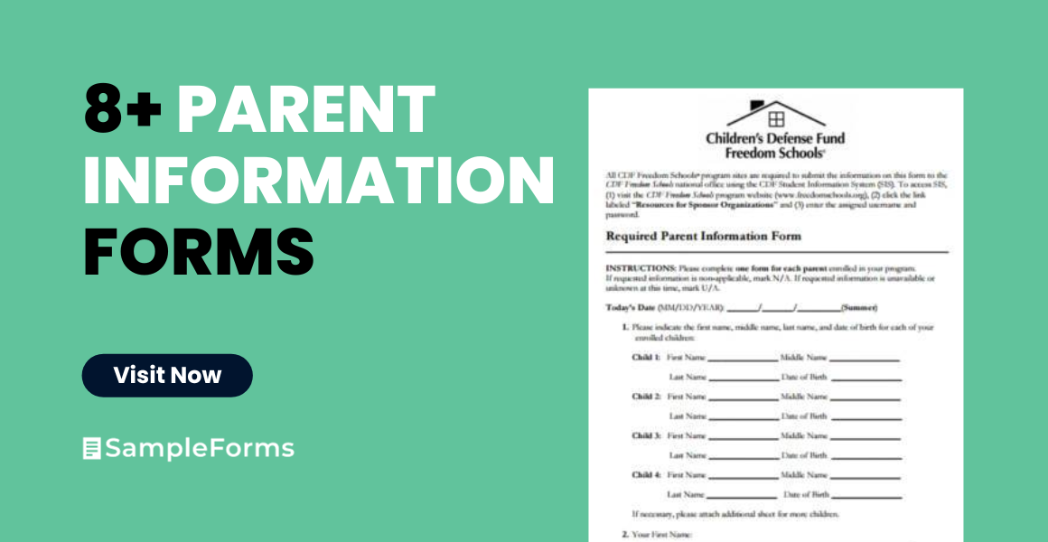 parent information form