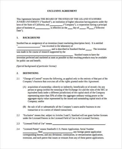 patent agreement form in pdf