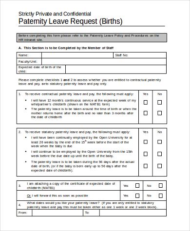 FREE 11+ Leave Request Form Samples in PDF | MS Word | Excel