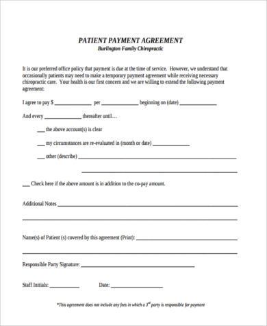 FREE 10  Sample Payment Agreement Forms in PDF MS Word