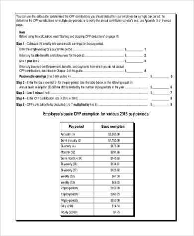 Free Sample Payroll Deduction Forms In Pdf Ms Word