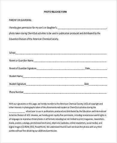FREE 8+ Sample Photo Copyright Release Forms in PDF | MS Word