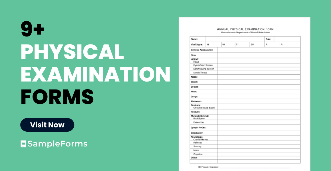 physical examinations form