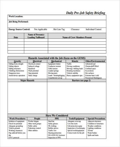 FREE 7+ Sample Hazard Assessment Forms in PDF | MS Word