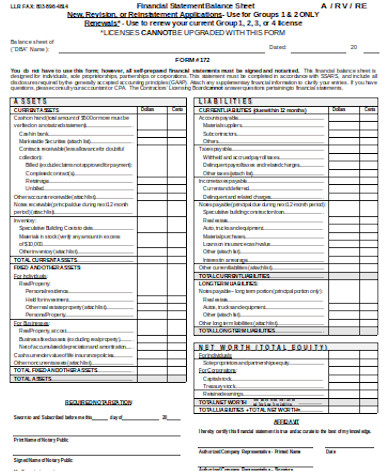 FREE 9+ Sample Financial Statement Forms in PDF | MS Word | Excel