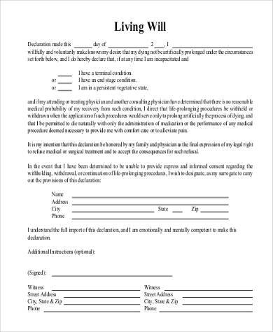 Printable Living Wills - prntbl.concejomunicipaldechinu.gov.co