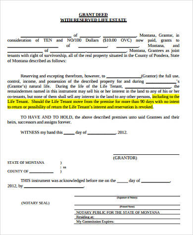 real estate grant deed form