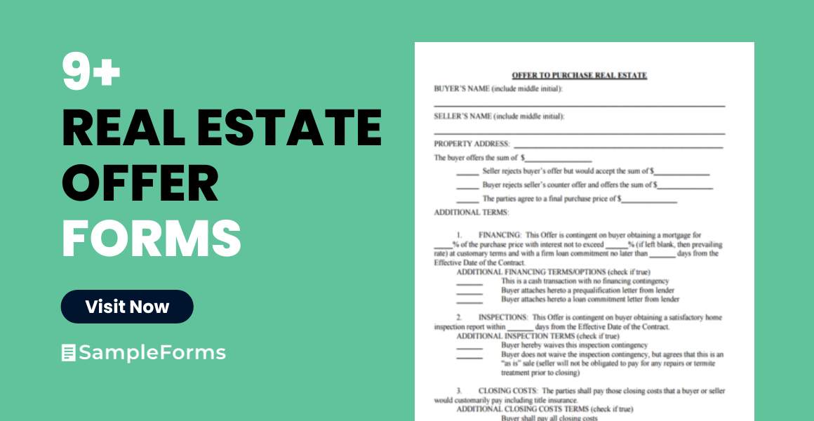 real estate offer form