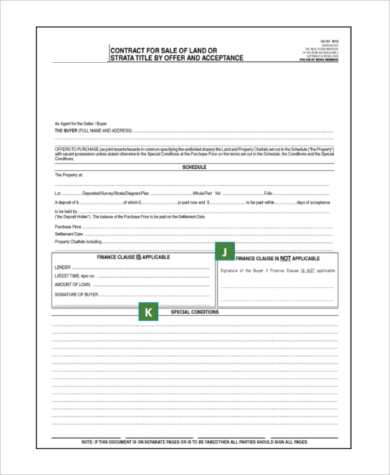 real estate offer and acceptance form