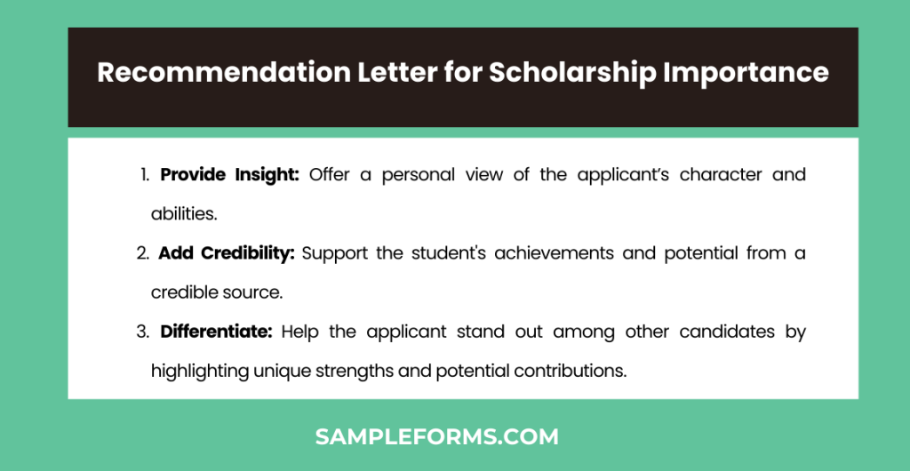 recommendation letter for scholarship importance 1024x530