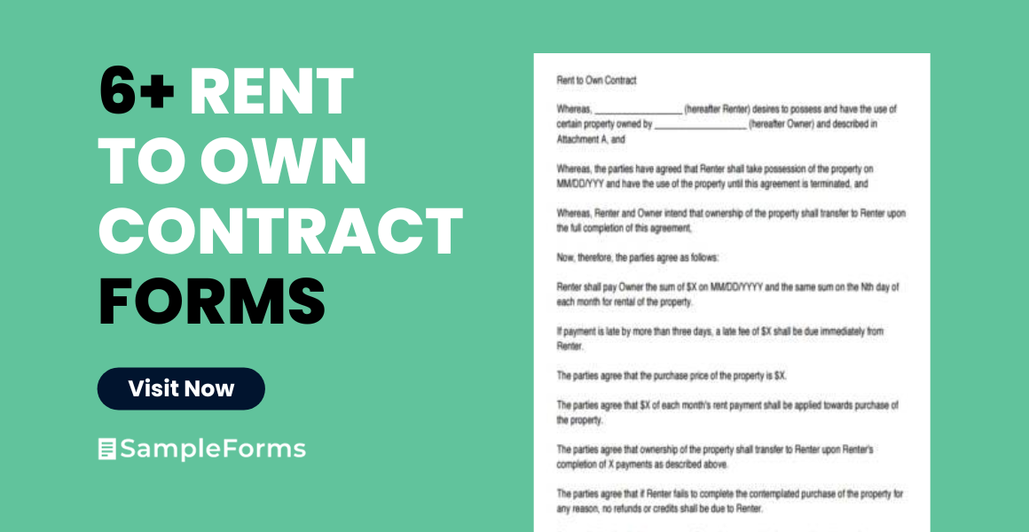 rent to own contract form