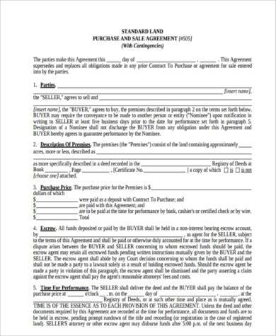 rent to own land contract form