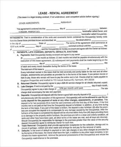 rental lease agreement form1