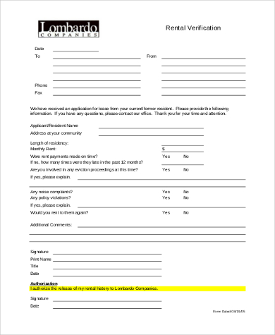 FREE 8+ Sample Rental Forms in MS Word | PDF | ExcelFREE 8+ Sample ...