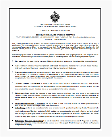 research paper proposal format