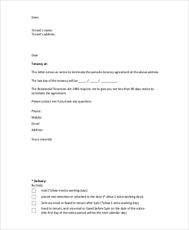 residential lease termination agreement1