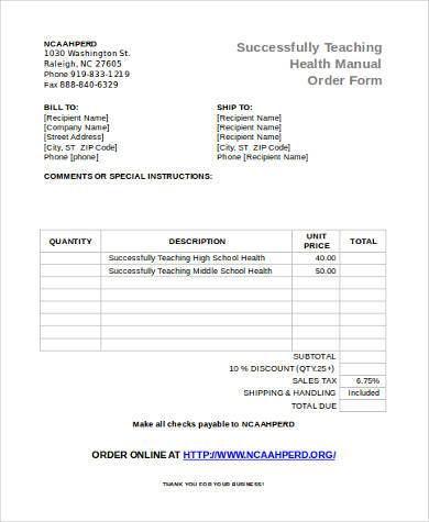 sales invoice form in word format