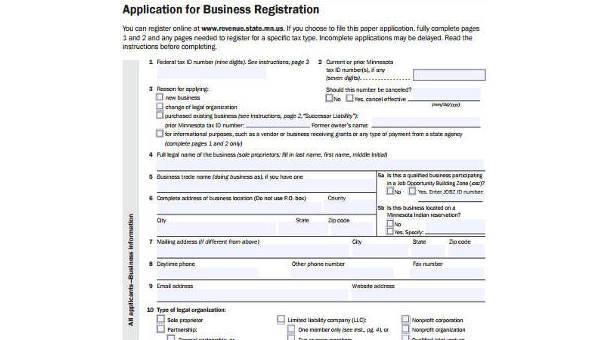 Free 8 Sample Business Registration Forms In Pdf Ms Word Excel