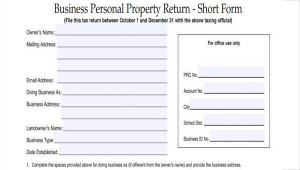 business planning short form