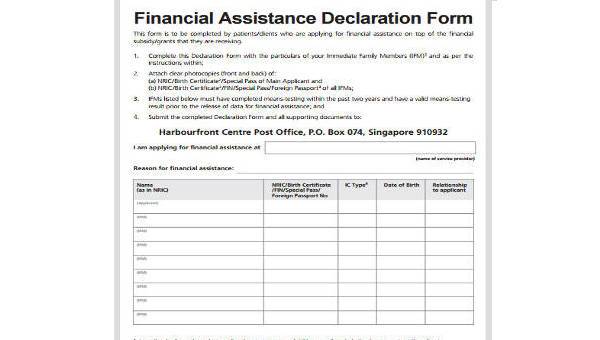 multicare financial assistance form