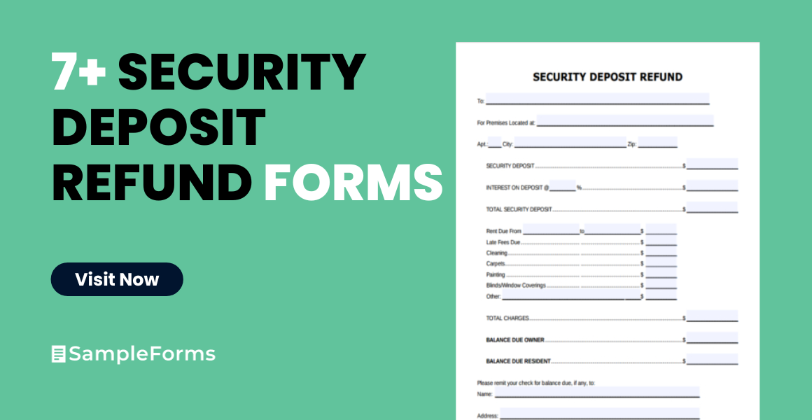 security deposit refund forms