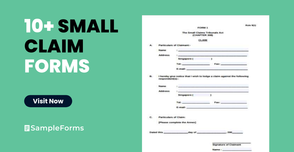 small claim form