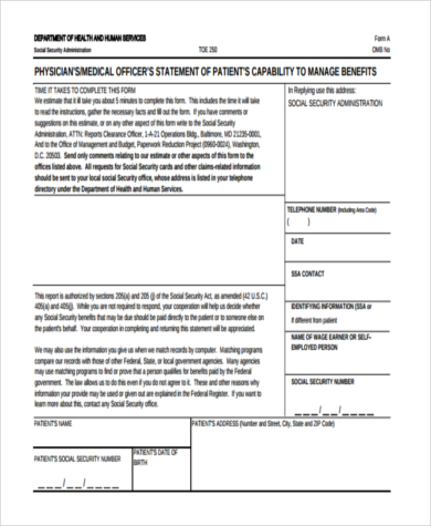 social security administration office form