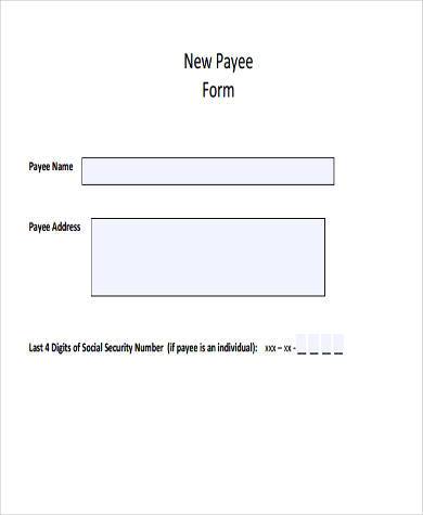 social security payee form pdf